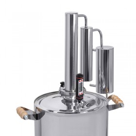 Домашний дистиллятор «Уральский Самовар» ДВОЙНОЙ сухопарник, повышенная очистка 12л